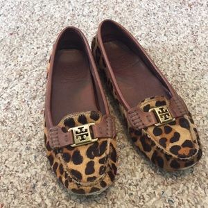Tory Burch Calf Hair Driving Moccasins
